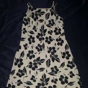 SIZE 14 SL FASHIONS SUMMER DRESS BLACK FLORALS